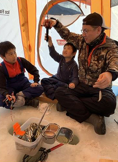 ice fishing in Sapporo