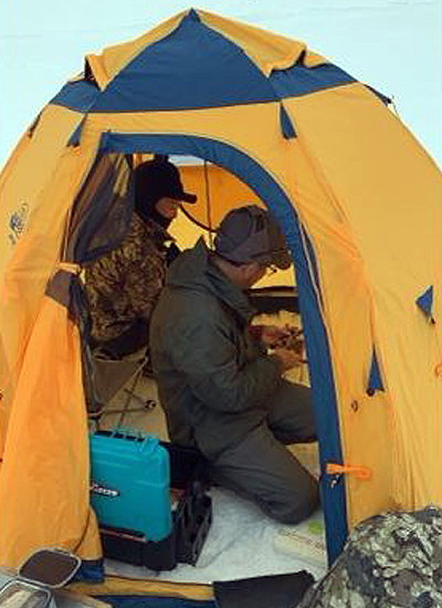 ice fishing in Sapporo